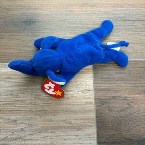 McDonald’s (1999) Teenie Beanie Babies PEANUT the Royal Blue Elephant 6” Plush